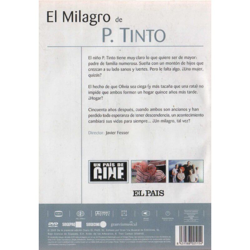 El Milagro De P. Tinto (1998) DVD image number null
