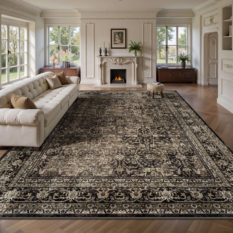 Alfombra Yarooge 203x254 Cm Lavable Vintage Boh... image number null