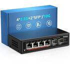 Conmutador Ethernet Yuanley De 2,5 G, 6 Puertos, 4 X 2,5 G Base-t, 2 X 10 G Sfp