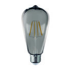 Pack de 4 focos LED Vintage Aksi 5W Mazorca Smoke Dimeable Luz C&aacute;lida