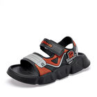 Eva Moda sandalia para ni&ntilde;o  negro gris naranja cod 140897-D
