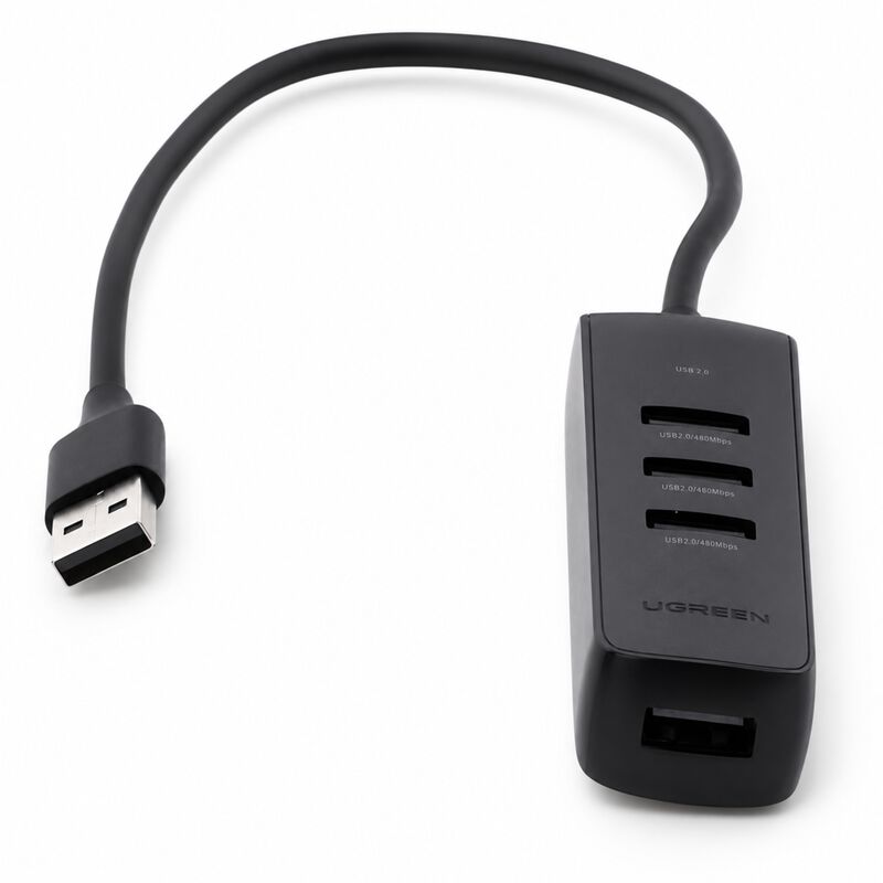 Hub Usb-a 3.0 4 En 1 5gbps Usb-c Led Cable 25cm... image number null