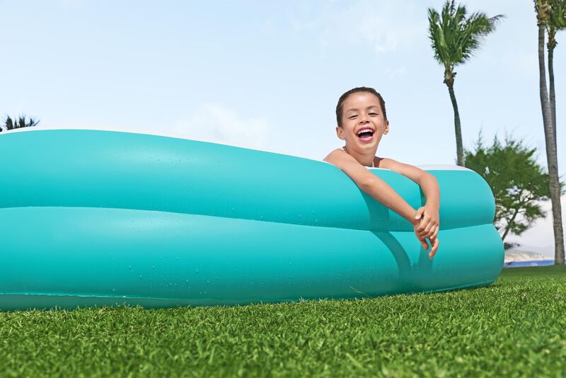 Alberca Inflable cuadrada fam c base al centro ... image number null