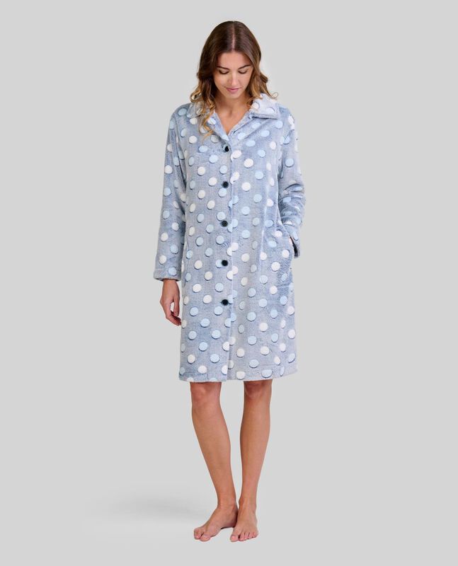 Bata con Puntos Celeste image number null