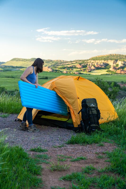 Pad Individual Inflable Para Camping Altos Azul... image number null