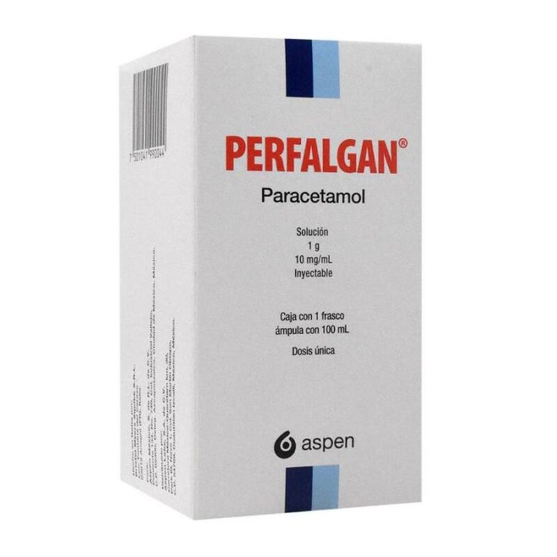 Perfalgan 1 g 10mg/mL Frasco &aacute;mpula 1 soluci&oacute;n ... image number null
