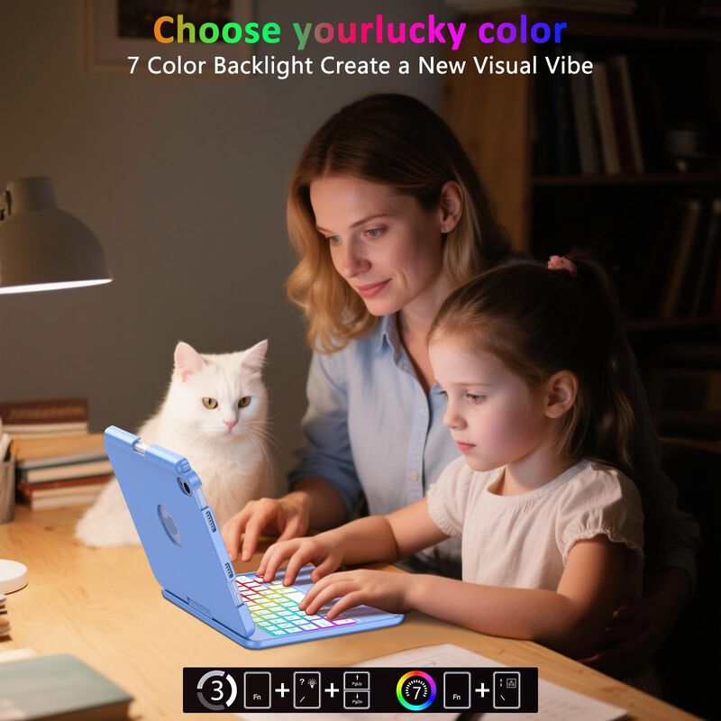 Funda Con Teclado Fuwang Touchpad Para Ipad Min... image number null