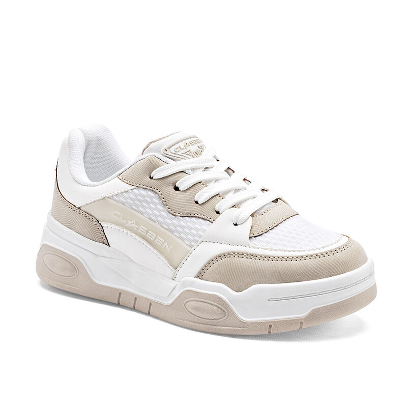 Clasben Tenis urbano para mujer blanco beige image number null