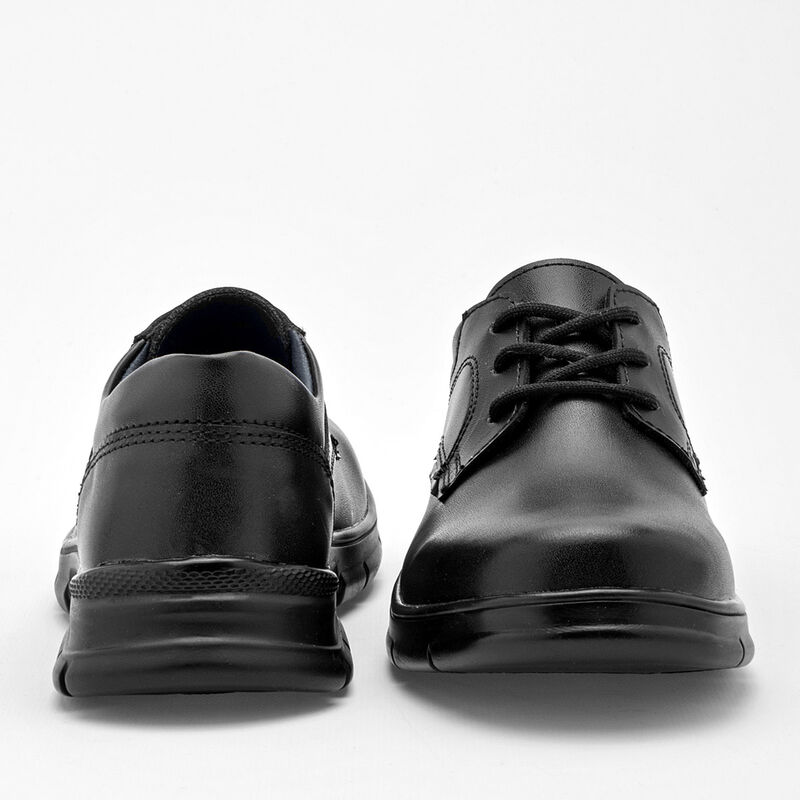 Yuyin Zapato Escolar De Piel Para Mujer Negro C... image number null
