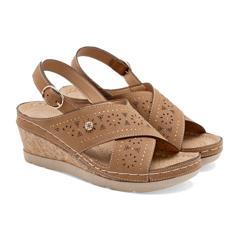 Mora Tierra Sandalia Camel Para Mujer 147652ce image number null