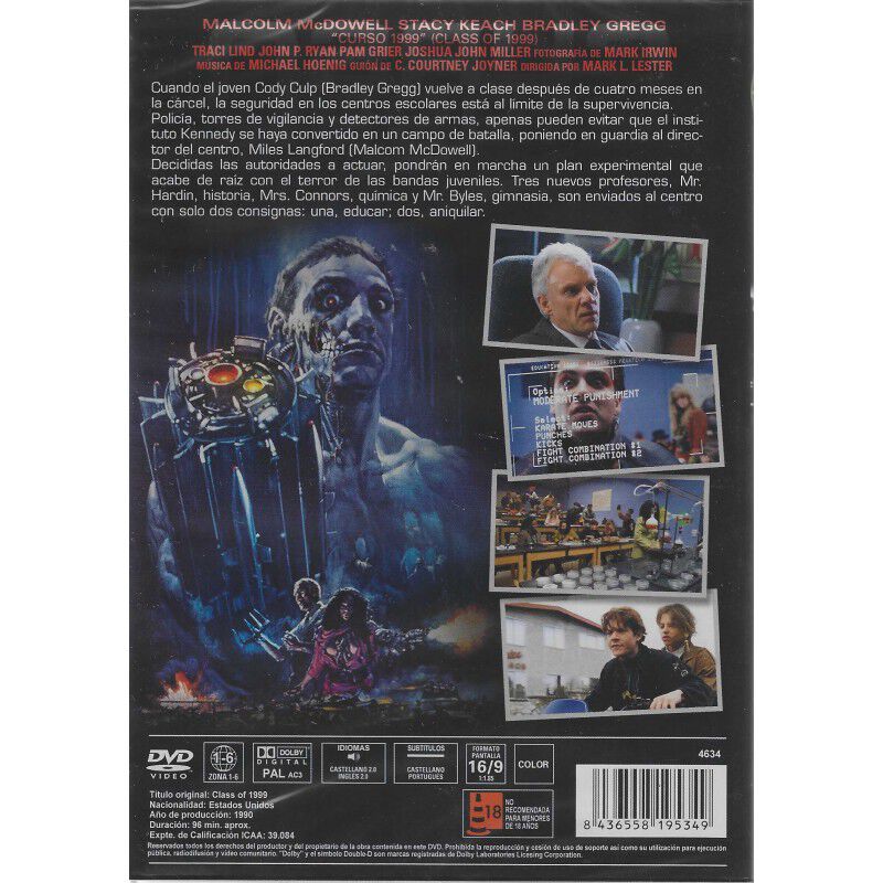 Curso 1999 Dvd 1990 Class Of 1999 Caratula Reve... image number null