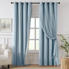 Cortina Swandream 213 cm Azul Blackout Doble Capa