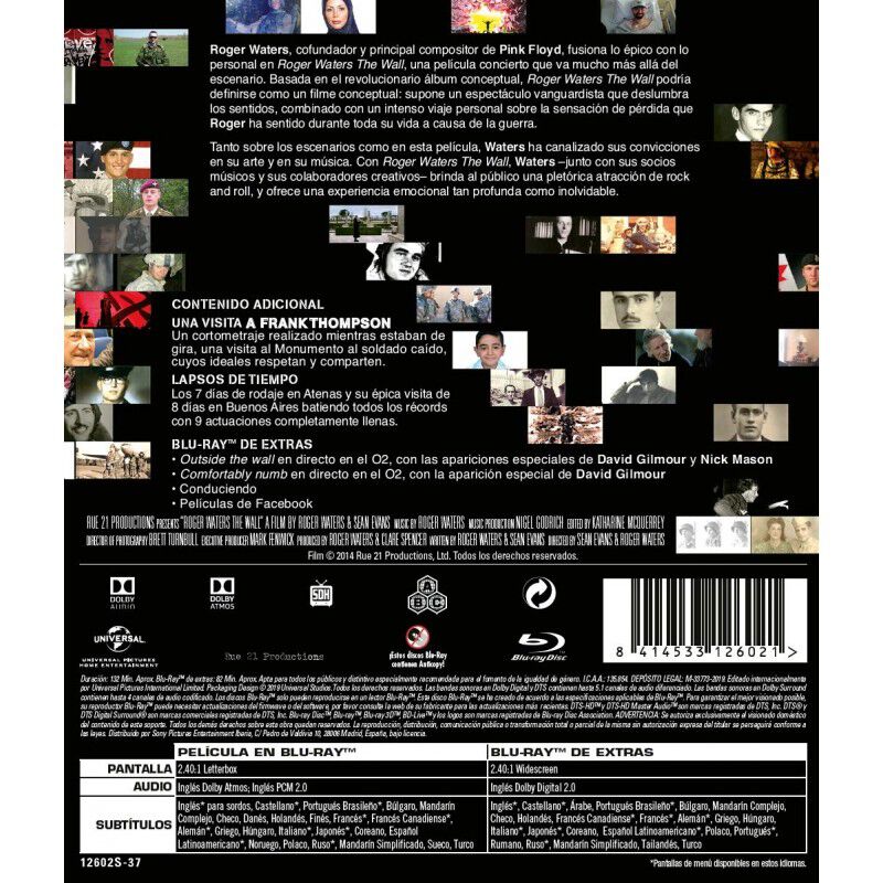 Roger Waters: El Muro [blu-ray] (2014) Roger Wa... image number null