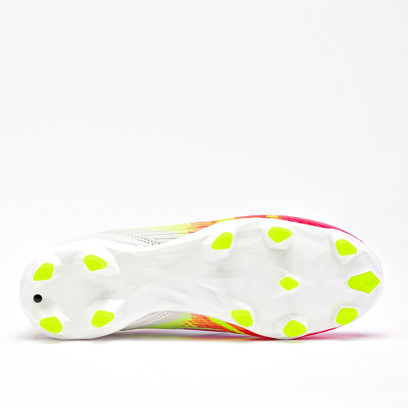 Trucco tenis de f&uacute;tbol para mujer blanco fucsia... image number null