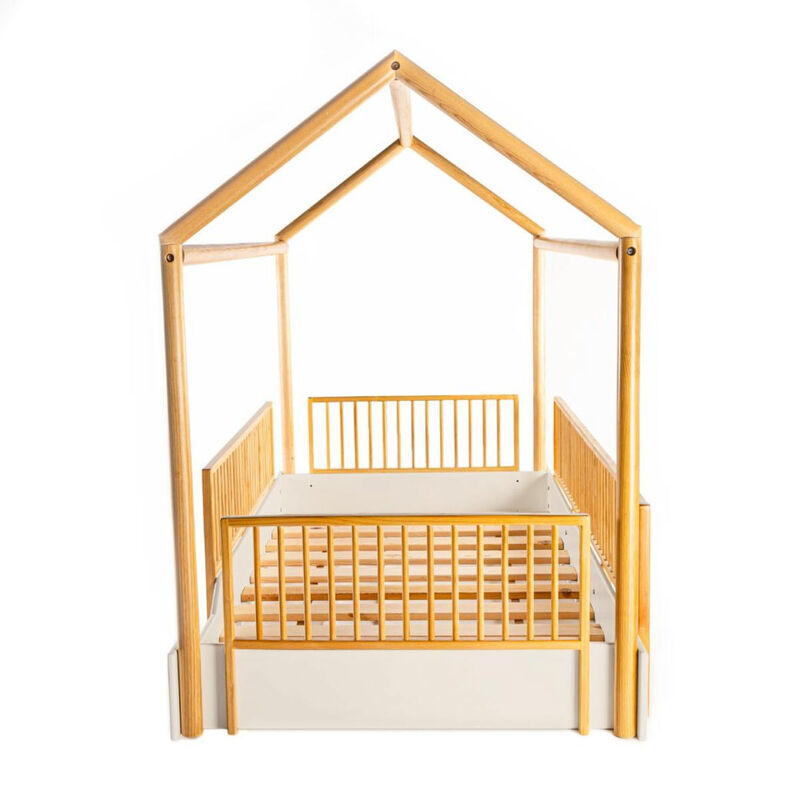 Cama Casa Montessori de Madera - Individual Dud... image number null