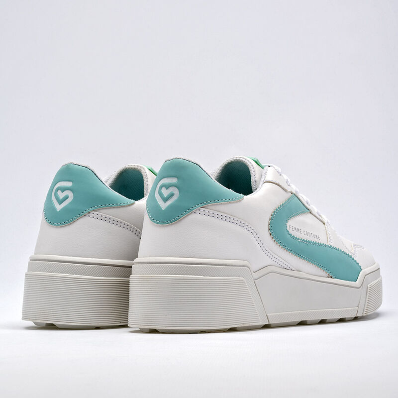 Clasben Tenis urbano para mujer blanco verde image number null