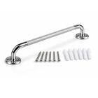 Barra Seguridad Para Ba&ntilde;o 24" (60cm) En Acero Inoxidable Estriado Antiderrapante, Agarradera Para Ba&ntilde;o Adulto Mayor