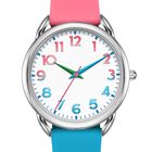 Reloj Bisley Para Mujer, Correa De Silicona Rosa Y Azul, Funda De 38 Mm
