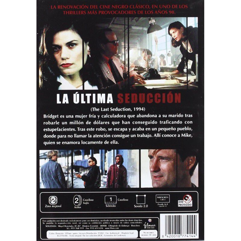 La &Uacute;ltima Seducci&oacute;n [DVD] (1994) The Last Seduc... image number null