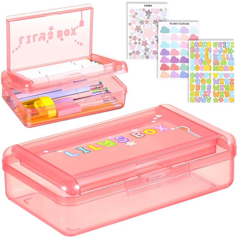 Estuche De L&aacute;pices Fainne 20.5x12.5x5.7 cm Rosa... image number null