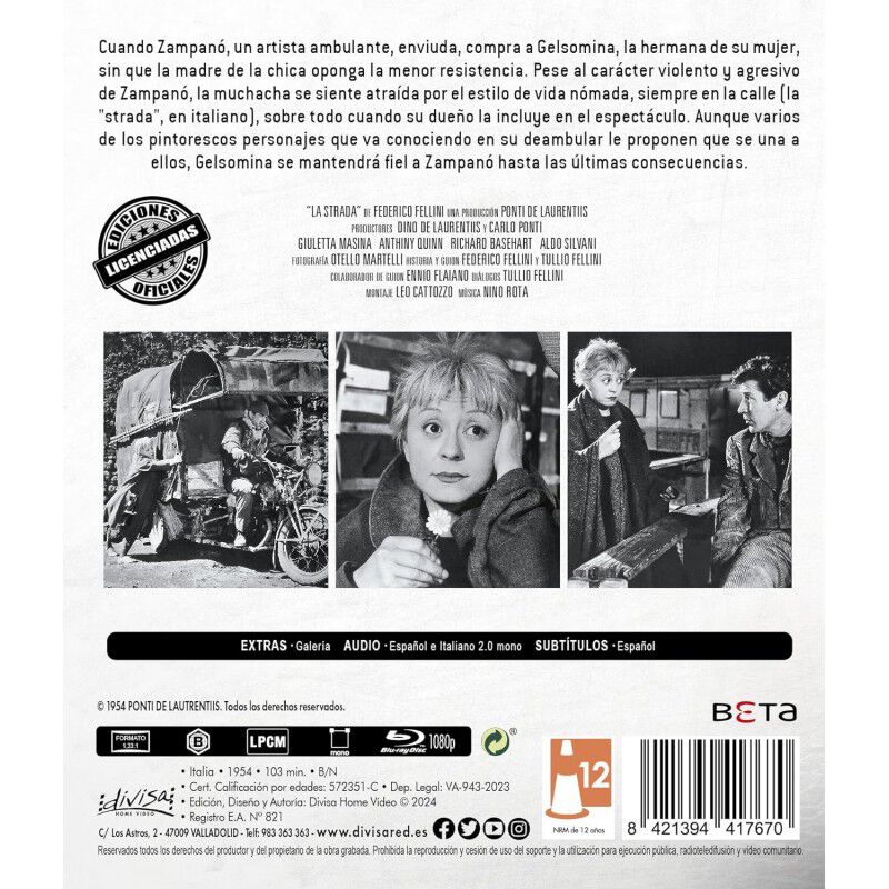 La Strada (1954) (Federico Fellini) (Blu-ray) [... image number null