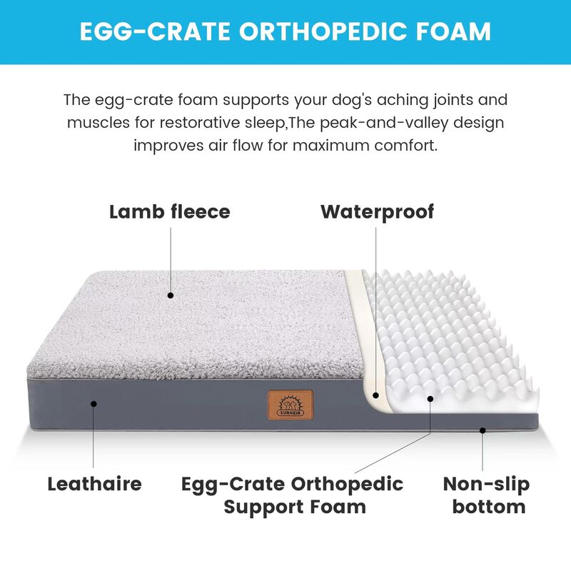 Cama Ortop&eacute;dica Para Perros Sunheir, Extra Gran... image number null
