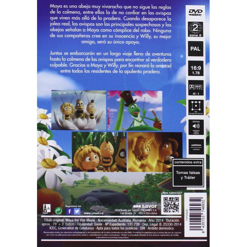 Maya: La Pel&iacute;cula 3d (dvd) image number null