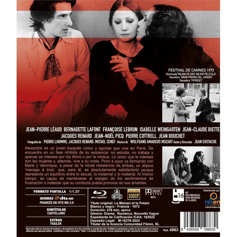 La Mam&aacute; Y La Puta [blu-ray] (1973) image number null