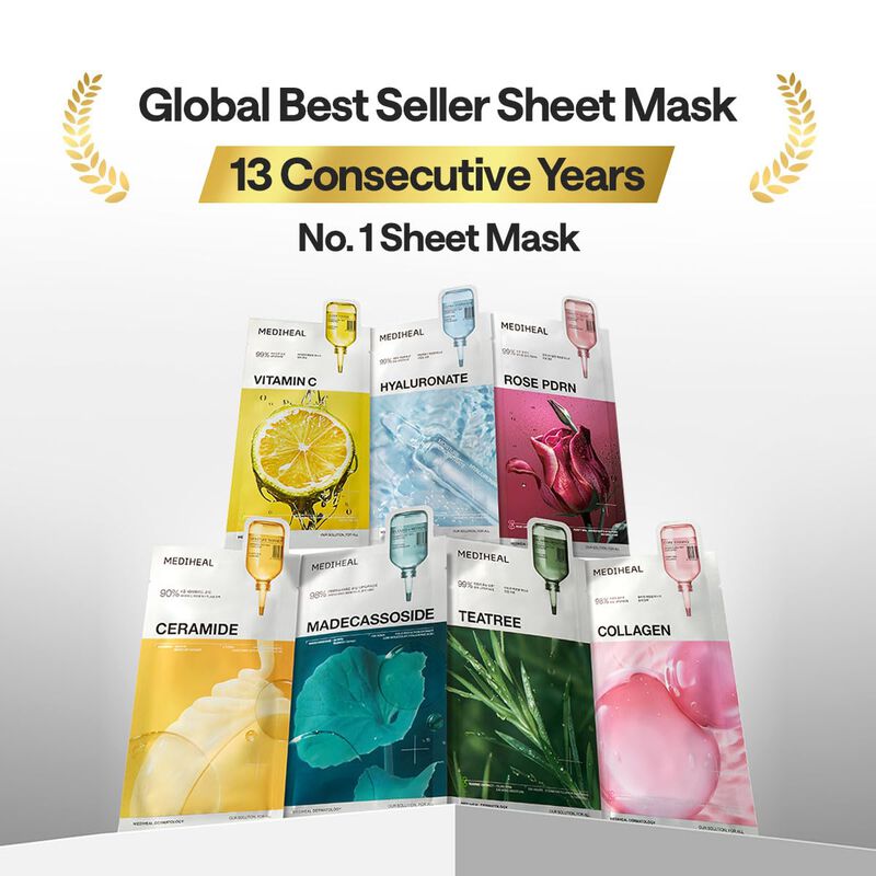 Mascarilla Facial Mediheal Pdrn Rose 10 Piezas image number null