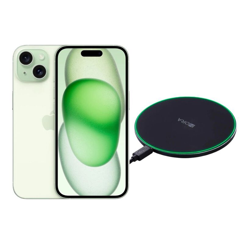 iPhone 15 128GB Verde E-SIM Reacondicionado + C... image number null