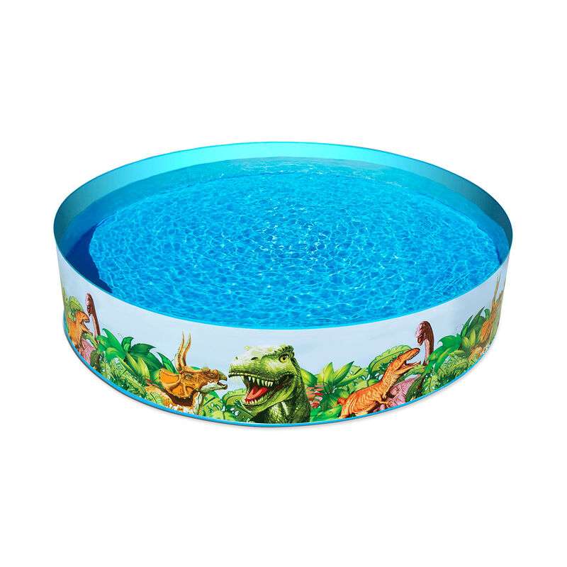 Alberca R&iacute;gida Redonda Decorada Dinosaurios 2.4... image number null