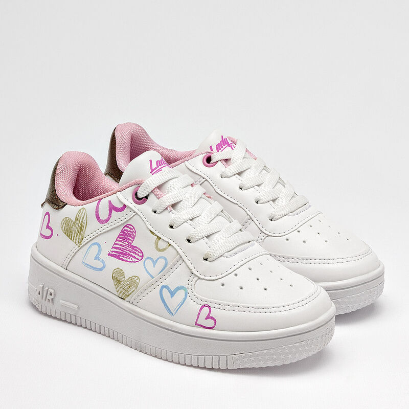 Lady One tenis para ni&ntilde;a blanco multicolor cod ... image number null