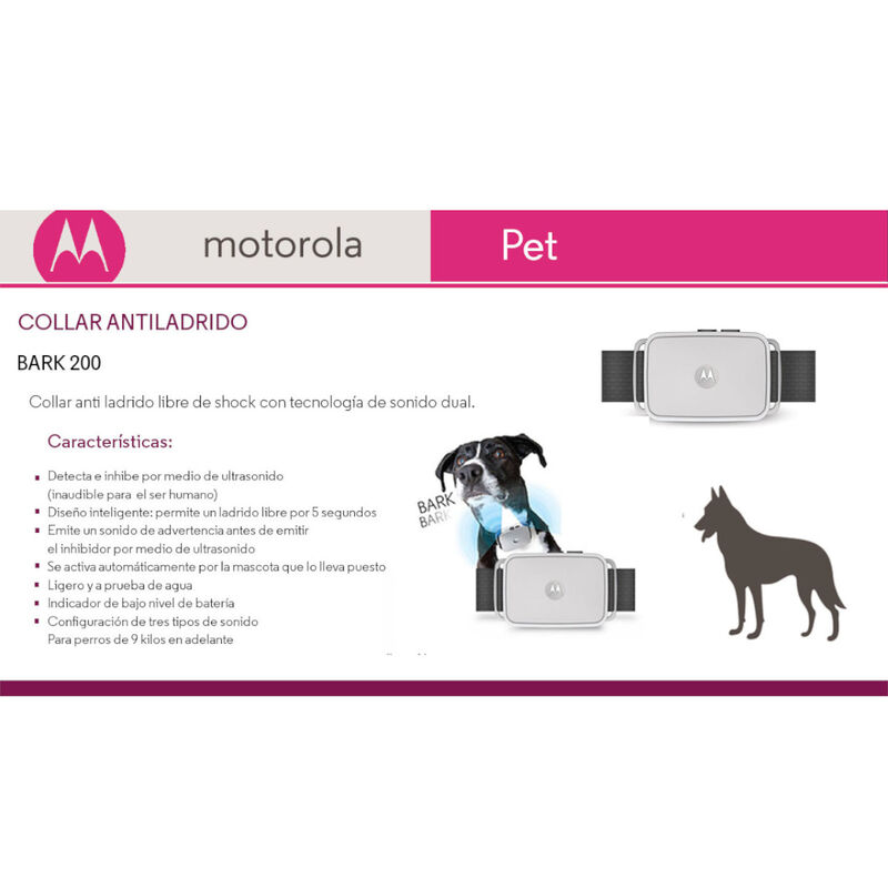 Antiladrido Collar MOTOROLA vibración y sonido ... image number null
