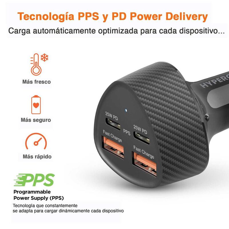 Cargador para Auto Plug In HYPERGEAR 50W ultra ... image number null