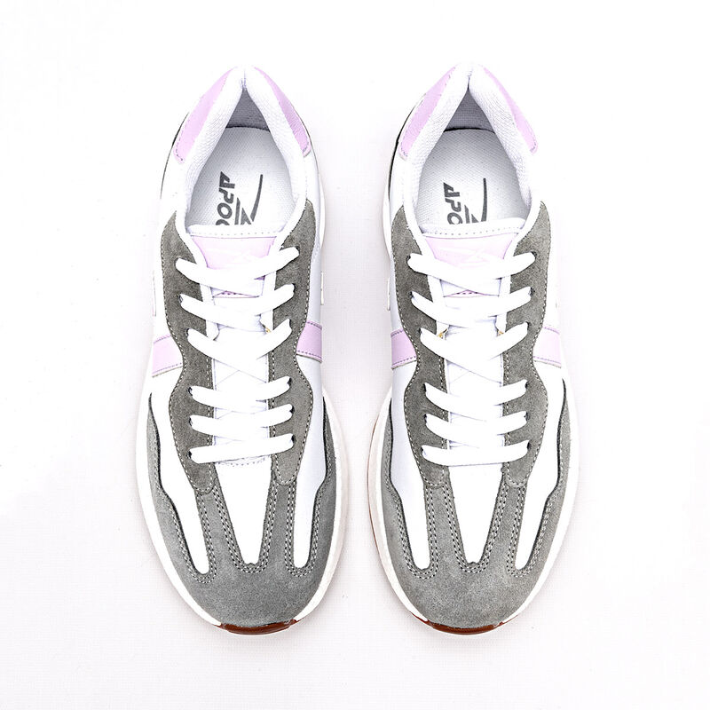 Apoort Tenis urbano para mujer blanco gris lila image number null