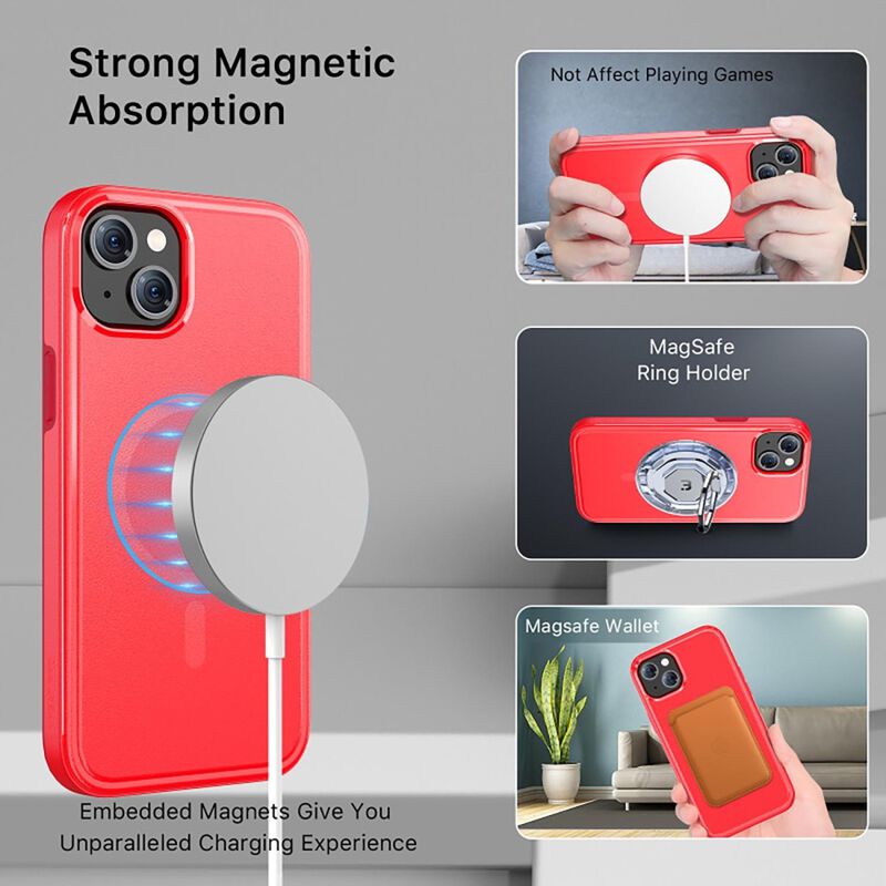 Funda Mybat Fuse Mag Para Iphone 15 - Roja image number null