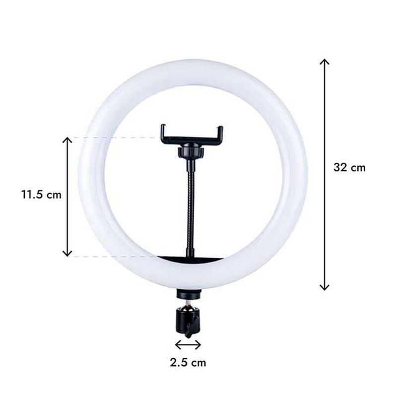 10 Aros de luz Aksi 32 cm Multitonalidad image number null
