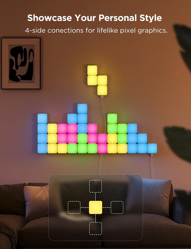 Paneles De Pared Led Govee Minipanel De Luces R... image number null