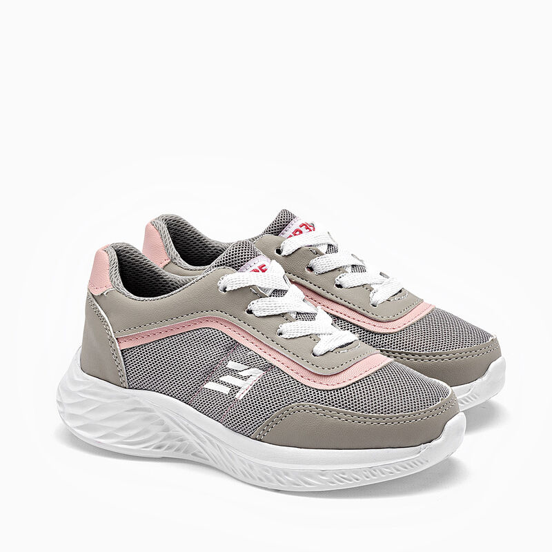 Tres-A tenis para BEB&Eacute; gris rosa cod 140834-C image number null