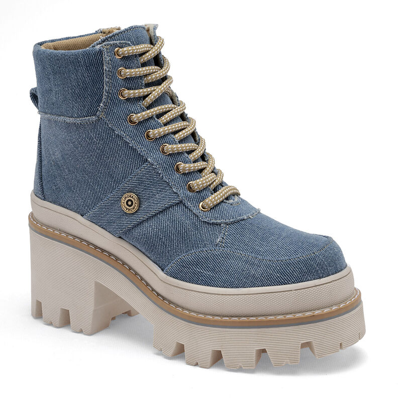 Moramora Bot&iacute;n para mujer azul image number null