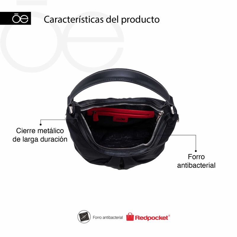 Bolsa Hobo Chica Con Herraje Color Olivo image number null