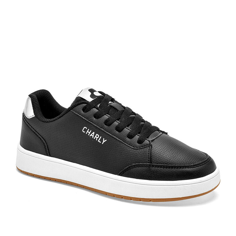 Charly tenis para mujer negro plata cod 139592-... image number null