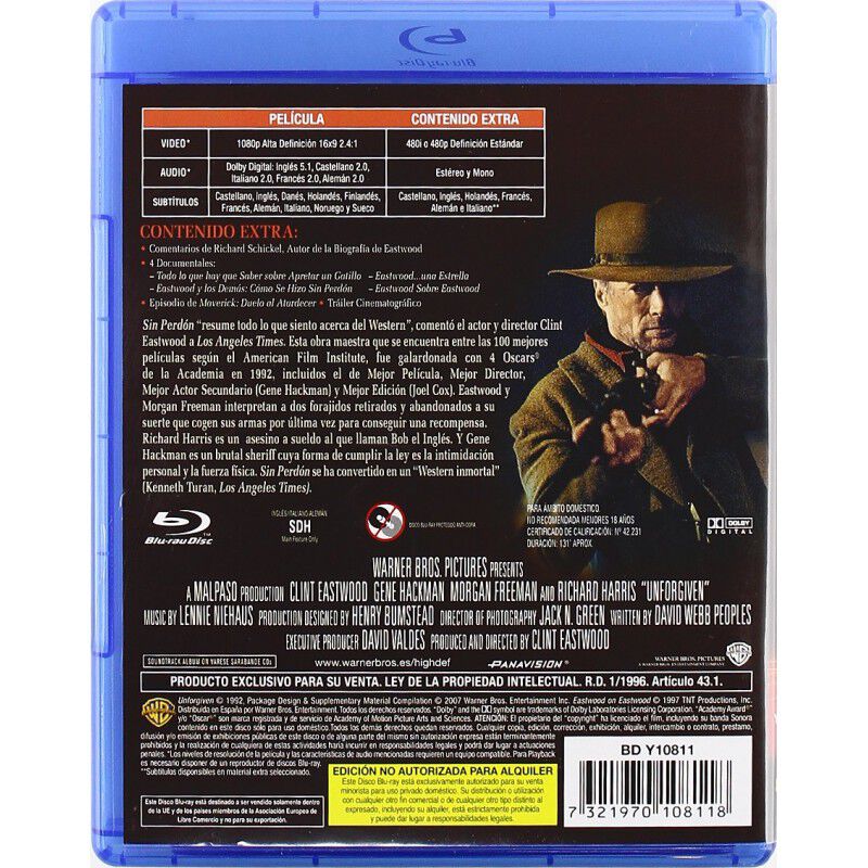 Sin Perd&oacute;n [blu-ray] (1992) Unforgiven image number null