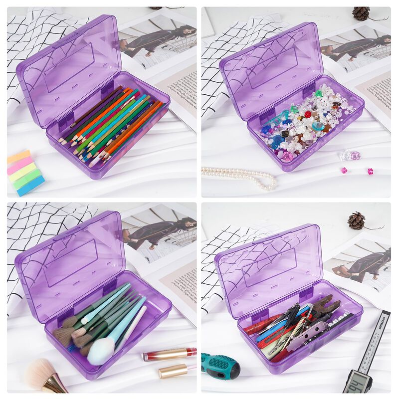 Estuche De L&aacute;pices Danrong 21x12x6 Cm Morado De... image number null