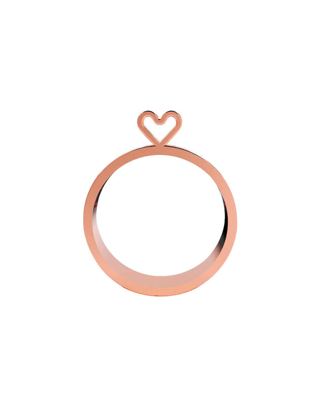 Anillo de Compromiso en Oro Rosa 10K con Circon... image number null