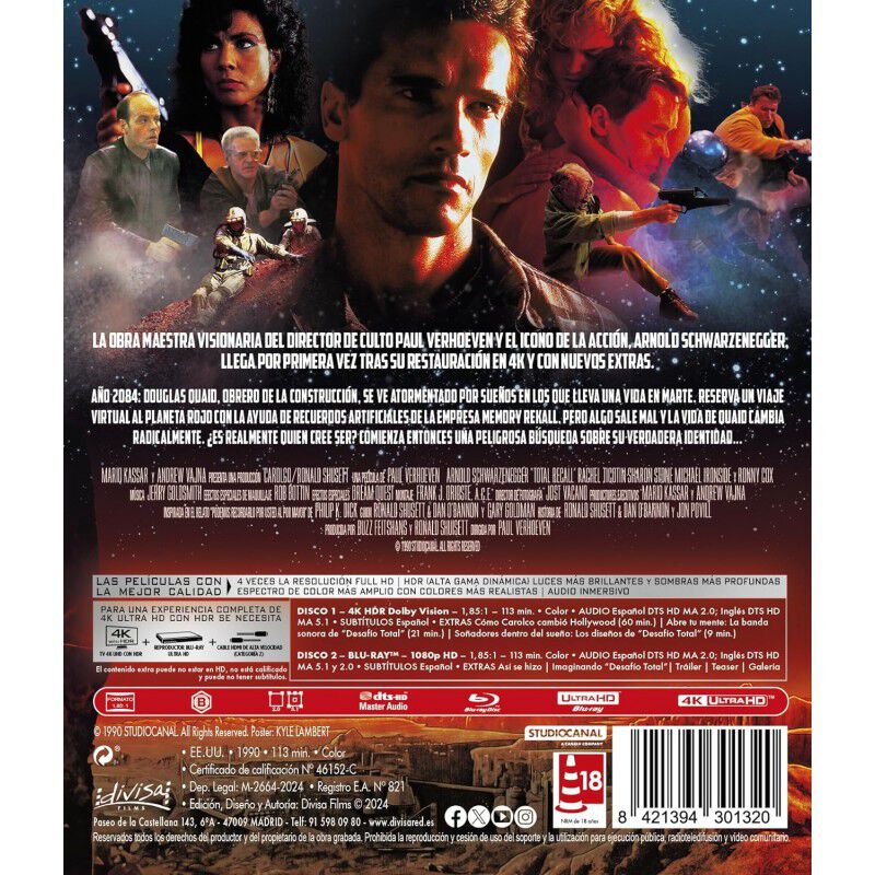 Desafio Total [4K UHD + Blu-ray] (1990) Total R... image number null