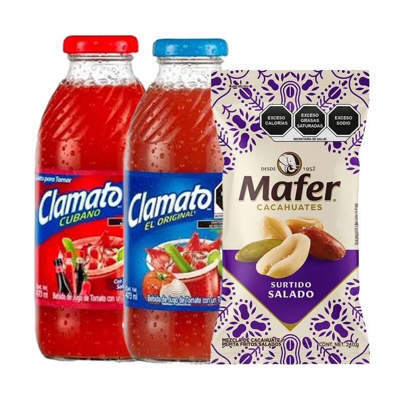 Clamato Cubano 473 Ml + Clamato 473 Ml + Mafer ... image number null