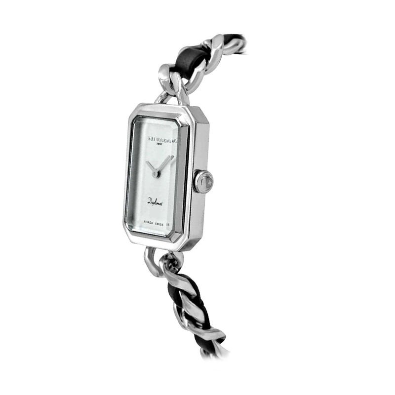 Reloj Nivada Diplomat Dama Ac/Piel Negra Carat ... image number null