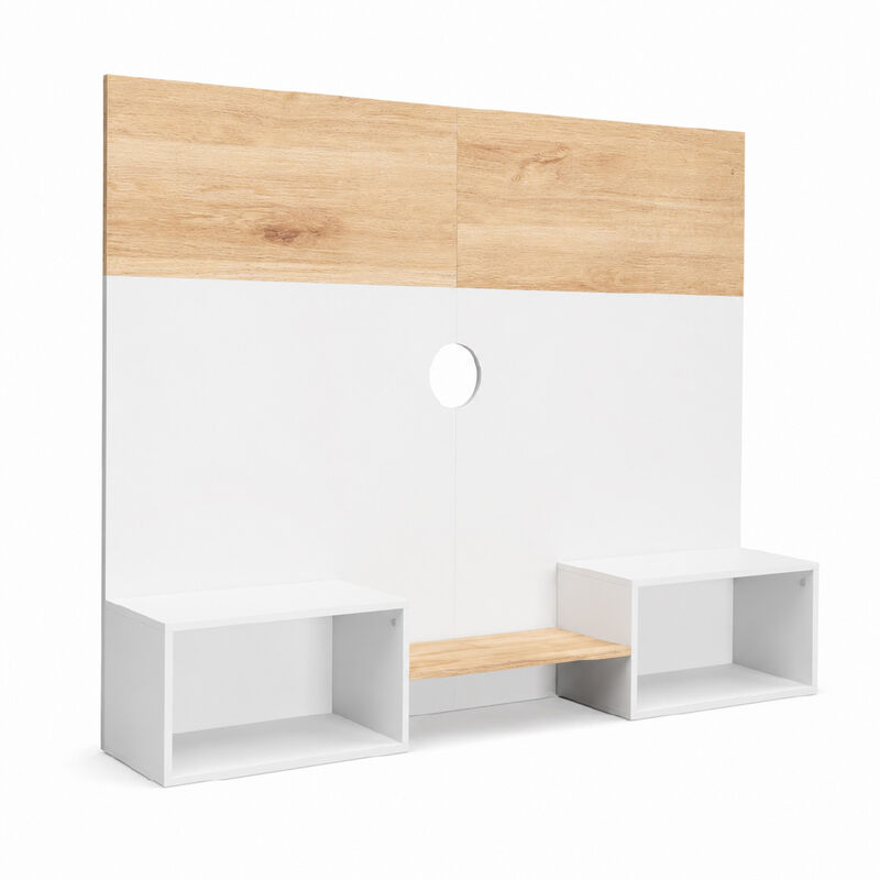 Mueble Tv Duo 80&uml;, Atlas Del Descanso Color Bla... image number null