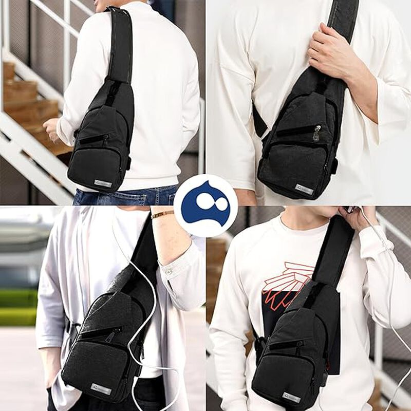 Mochila Cruzada Antirrobo Impermeable, Blueland... image number null